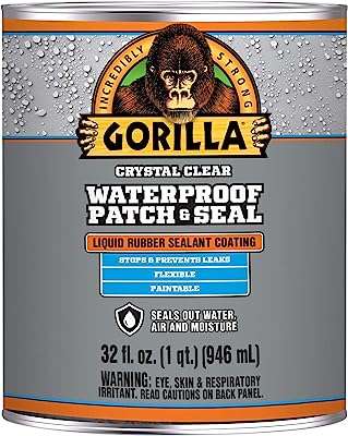 Adhésif liquide imperméabilisant gorilla transparent 946 ml (paquet de 1). Faites de bonnes affaires en ligne avec DIAYTAR COTE D'IVOIRE, votre destination ultime pour des produits discount de qualité. Découvrez notre catalogue diversifié comprenant des articles pour la maison, l'électroménager, l'informatique, la mode et les gadgets. Optez pour des prix réduits sans compromettre sur la qualité grâce à DIAYTAR COTE D'IVOIRE .