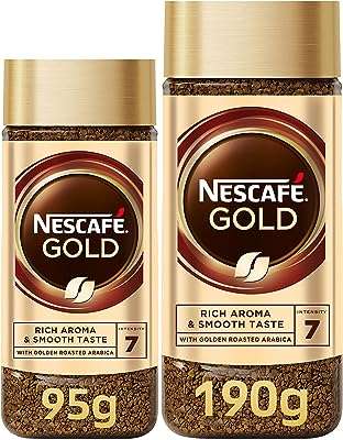 Pack économique de café instantané nescafé gold 190+95g. Faites des économies avec DIAYTAR COTE D'IVOIRE, votre boutique en ligne discount préférée. Parcourez notre sélection complète d'articles allant des équipements électroménagers aux produits informatiques en passant par la mode et les gadgets. Profitez de nos promotions régulières et découvrez des prix incroyables sans jamais sacrifier la qualité.