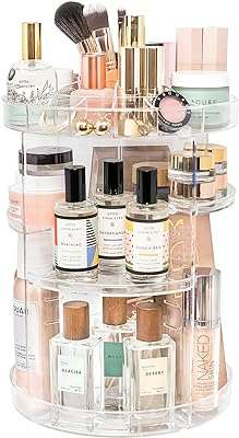 Organisateur de maquillage rotatif tranquil abode | + porte pinceaux supplémentaire rangement réglable pour le maquillage. DIAYTAR COTE D'IVOIRE, votre allié pour des achats malins et économiques. Plongez dans notre boutique en ligne remplie de produits discount, allant de l'électroménager à l'informatique, en passant par la mode et les gadgets, et découvrez une manière révolutionnaire de faire des emplettes en ligne. Bénéficiez de tarifs imbattables sans compromis sur la qualité et assurez-vous de trouver de véritables trésors à des prix défiants toute concurrence.