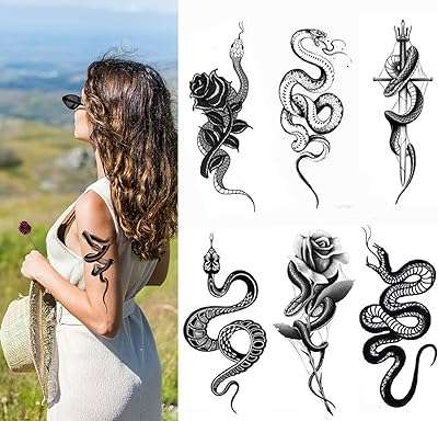 10 feuilles d'autocollants de tatouage temporaire serpent véritable pour femmes hommes. Ne cherchez plus, DIAYTAR COTE D'IVOIRE  est la boutique en ligne qu'il vous faut pour trouver tout ce dont vous avez besoin à petit prix ! Du petit électroménager aux articles de mode tendance en passant par les dernières technologies, explorez notre vaste catalogue et réalisez de véritables bonnes affaires !