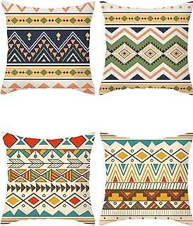 Housse de coussin (lot de 4) décorative vintage à motif persan ethnique. Avec DIAYTAR COTE D'IVOIRE, vous pouvez acheter intelligemment tout en restant dans votre budget. Notre boutique en ligne propose une sélection de produits discount pour la maison, l'électroménager, l'informatique et la mode, avec des prix attractifs. Parcourez notre collection dès maintenant et trouvez tout ce dont vous avez besoin à moindre coût !