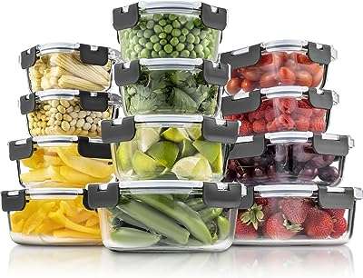 Ensemble de 24 récipients de conservation des aliments en verre de qualité supérieure. DIAYTAR COTE D'IVOIRE, votre adresse incontournable pour des produits discount à portée de clic. Faites des économies sur vos achats en explorant notre large gamme d'articles variés, allant des produits de la maison aux gadgets dernier cri, sans oublier les équipements informatiques et les articles à la mode.