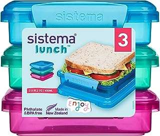 Boîte à sandwich sistema lunch 450 ml couleurs assorties avec clips contrastés paquet de 3. Plongez dans l'univers économique de DIAYTAR COTE D'IVOIRE, votre boutique en ligne incontournable pour les bonnes affaires. Parcourez notre sélection abondante de produits discount allant de la maison à l'électroménager, en passant par l'informatique et la mode. Économisez dès maintenant sur tous vos achats chez DIAYTAR COTE D'IVOIRE !