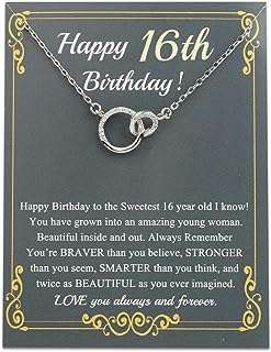 16e anniversaire collier cadeaux pour filles 16 ans d'anniversaire bijoux