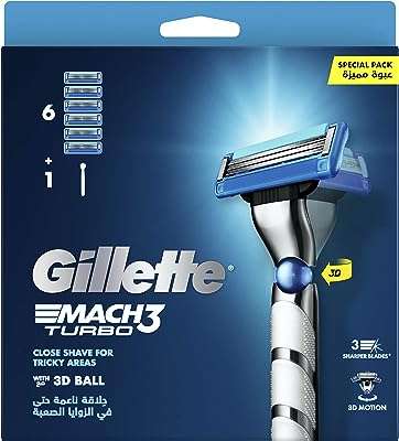 Manche de rasoir 3d gillette mach3 turbo + 6 lames. Rendez votre shopping en ligne encore plus satisfaisant avec DIAYTAR COTE D'IVOIRE . Notre boutique propose une grande variété de produits discount pour tous les aspects de votre vie, de l'équipement de la maison aux gadgets à la mode. Profitez de nos prix compétitifs et trouvez des offres incroyables sur tous vos achats !