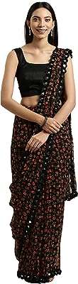 Sari georgette pour femme womanista avec chemisier