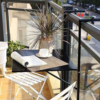 Table pliante suspendue pour balcon table de balcon suspendue réglable sur 3. Faites des économies intelligentes avec DIAYTAR COTE D'IVOIRE  - la boutique en ligne qui réunit tous vos besoins essentiels à des prix imbattables. Explorez notre vaste gamme de produits de la maison, de l'électroménager à l'informatique en passant par la mode et les gadgets, et découvrez comment prendre soin de votre budget sans faire de compromis sur la qualité.