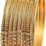 Ensemble de bracelets cerceaux en métal de couleur or antique design traditionnel. À la recherche de bons plans ? DIAYTAR COTE D'IVOIRE  est là pour vous ! Explorez notre sélection discount de produits pour la maison, l'électroménager et l'informatique, ainsi que des vêtements à la mode et des gadgets abordables. Des économies garanties sur tous vos achats en ligne !