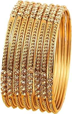 Ensemble de bracelets cerceaux en métal de couleur or antique design traditionnel. À la recherche de bons plans ? DIAYTAR COTE D'IVOIRE  est là pour vous ! Explorez notre sélection discount de produits pour la maison, l'électroménager et l'informatique, ainsi que des vêtements à la mode et des gadgets abordables. Des économies garanties sur tous vos achats en ligne !