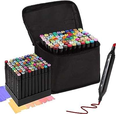 Jeu de marqueurs à double pointe dell hunt professional 80 couleurs avec support. DIAYTAR COTE D'IVOIRE  - La boutique en ligne qui rend les bonnes affaires accessibles à tous. Parcourez notre sélection de produits discount, de l'électroménager pratique à la mode abordable, tout en profitant de notre engagement envers la qualité. Ne payez plus trop cher pour ce dont vous avez besoin, faites vos achats malins chez nous !