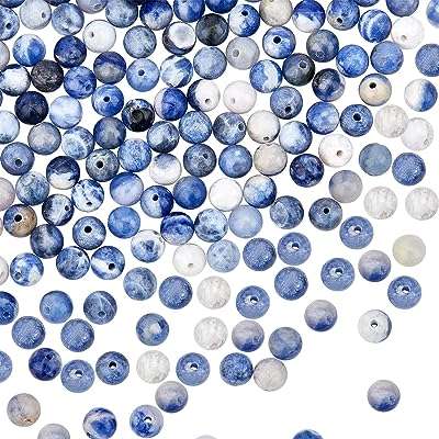 Olycraft 178 ~ 189 pièces 6mm perles de pierre de sodalite bleue. DIAYTAR COTE D'IVOIRE  vous ouvre les portes d'un univers de bonnes affaires. Découvrez notre large gamme de produits discount, allant des indispensables de la maison aux dernières tendances mode, en passant par les gadgets innovants. Profitez d'offres exceptionnelles et de prix imbattables pour des achats malins et éclairés.