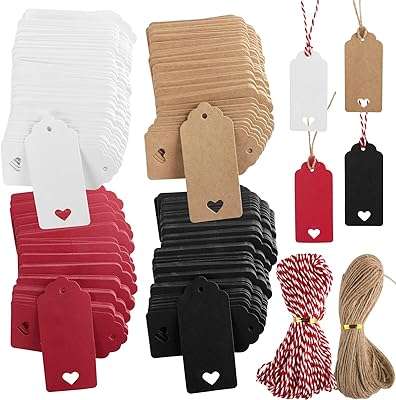 400 pièces étiquettes cadeaux en papier vierge avec ficelle suspendue de 40 m kraft. DIAYTAR COTE D'IVOIRE, le site qui rend le shopping abordable pour tous ! Découvrez des offres incroyables sur une variété de produits essentiels, de la maison aux dernières tendances mode, en passant par l'électroménager et l'informatique. Ne manquez pas nos offres limitées et économisez gros sur vos achats en ligne !