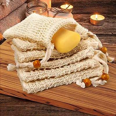 Paquet de 15 pochettes à savon en maille exfoliante en fibre de sisal naturel bain avec cordon. Faites des économies sans sacrifier la qualité sur DIAYTAR COTE D'IVOIRE, votre boutique en ligne discount ultime. Découvrez notre sélection soigneusement choisie de produits dans divers domaines, allant de l'informatique à la mode, et bénéficiez de prix imbattables. Faites-vous plaisir tout en respectant votre budget chez nous.