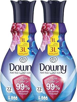 Adoucissant textile antibactérien downy paquet de deux 1 litre.". DIAYTAR COTE D'IVOIRE  - votre source de bons plans pour tous vos besoins en matière de produits discount. Avec une gamme variée de linge de maison, d'appareils électroménagers, d'articles informatiques et bien plus encore, nous sommes votre guichet unique pour des économies substantielles. Faites vos achats en ligne en toute confiance et profitez des meilleurs prix sur le marché.