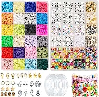 Ensemble de perles heishi en argile polymère avec lettres pendentifs de collier. Faites des économies intelligentes avec DIAYTAR COTE D'IVOIRE . Parcourez notre boutique en ligne et trouvez des opportunités incroyables pour équiper votre maison, rester à la pointe de la technologie et vous habiller avec style, le tout à des tarifs défiant toute concurrence.