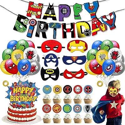 Ensemble de décorations de fête d'anniversaire de super héros fournitures décoration avengers pour enfants. Faites des économies sur tous vos achats chez DIAYTAR COTE D'IVOIRE . Notre boutique en ligne vous propose un large choix de produits discount, allant des indispensables pour la maison aux articles high-tech et aux accessoires de mode. Ne manquez pas nos offres exceptionnelles pour acheter intelligemment et à petits prix !