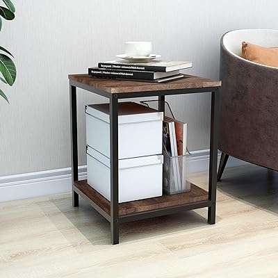 Tables d'appoint noires fobame tables basses de canapé avec étagère de rangement. À la recherche de bons plans pour équiper votre maison à moindre coût ? DIAYTAR COTE D'IVOIRE  est là pour vous ! Découvrez notre sélection de produits discount pour la maison, de l'électroménager à la décoration, et profitez de prix imbattables tout au long de l'année.
