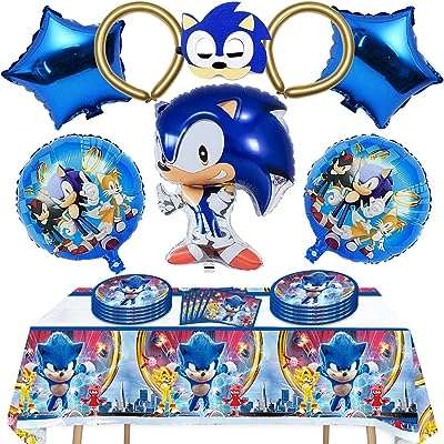 49 pièces de fournitures de fête d'anniversaire sonic comprenant des ballons masque en feutre. Vous recherchez des produits discount de qualité ? Ne cherchez plus ! DIAYTAR COTE D'IVOIRE  propose une gamme étendue de produits allant de la maison à l'électroménager, de l'informatique à la mode. Faites des économies tout en comblant vos besoins avec notre boutique en ligne.
