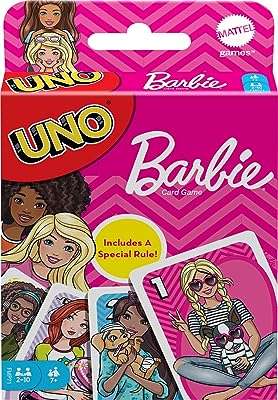 Jeu de cartes uno barbie pour personnages assortis pour les joueurs âgés de 7 ans et plus. DIAYTAR COTE D'IVOIRE  is your go-to online store for incredible discounts on a wide array of products. From practical home appliances to high-performance electronics, stylish fashion finds, and innovative gadgets, our store offers unbeatable deals that ensure your shopping experience is both affordable and enjoyable.