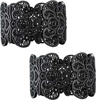 Bracelet noir pour femme 2 pièces bracelet gothique bijoux ajourés vintage bracelets de manchette. DIAYTAR COTE D'IVOIRE, votre partenaire de shopping discount en ligne, regroupe une large gamme de produits à prix cassés pour tous les amateurs de bonnes affaires. Faites des économies sur vos achats de la maison à l'électroménager, de l'informatique à la mode, grâce à DIAYTAR COTE D'IVOIRE !