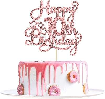 1 pièce de décoration de gâteau joyeux 10e anniversaire adorable anniversaire pour enfants. Faites des économies sans compromis sur la qualité avec DIAYTAR COTE D'IVOIRE  ! Trouvez tout ce dont vous avez besoin, de l'électroménager aux gadgets high-tech en passant par les accessoires de mode, le tout à des prix défiant toute concurrence. Visitez notre boutique en ligne et découvrez un large choix de produits discount pour améliorer votre quotidien.