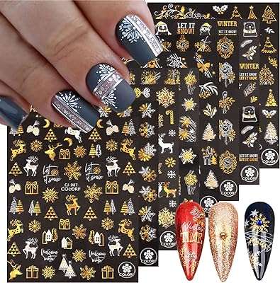 Autocollants de noël pour nail art décalcomanies 3d auto adhésives en or. DIAYTAR COTE D'IVOIRE  est votre guichet unique pour des produits discount de premier ordre. Parcourez notre catalogue en ligne et découvrez notre sélection soigneusement choisie d'articles pour la maison, l'électroménager, l'informatique et la mode, tous disponibles à des prix abordables. Vous ne trouverez pas de meilleurs deals ailleurs !