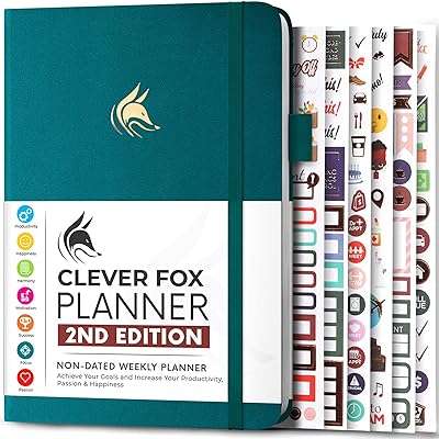 Clever fox planner 2e édition planificateur coloré d'établissement d'objectifs hebdomadaires et mensuels. Explorez DIAYTAR COTE D'IVOIRE  et découvrez une multitude de produits incroyables à des prix réduits. De l'électroménager aux gadgets en passant par la mode, notre boutique en ligne généraliste offre une vaste sélection pour tous vos besoins à petit prix. Faites des économies tout en vous faisant plaisir en passant commande dès maintenant!