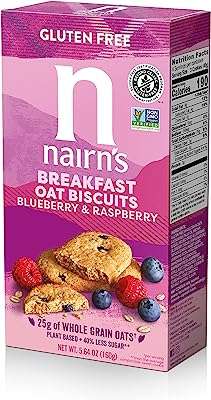 Biscuits petit déjeuner aux bleuets et aux framboises sans gluten de nairn's 564. DIAYTAR COTE D'IVOIRE  vous offre une expérience d'achat en ligne unique en proposant une multitude de produits discount dans différents domaines. Faites-vous plaisir sans vous ruiner en choisissant parmi notre sélection de produits pour la maison, l'électroménager, l'informatique, la mode et bien plus encore.