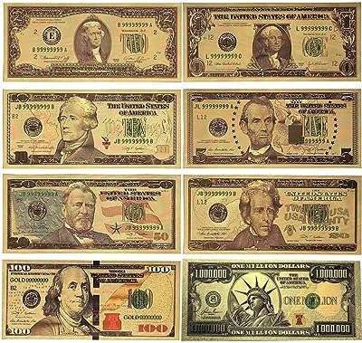 Sohodeco 8 pièces billets d'un dollar en feuille d'or nouvelle édition de 100. DIAYTAR COTE D'IVOIRE  est votre allié pour des achats discount de qualité. Explorez notre boutique en ligne et découvrez notre gamme complète de produits pour la maison, l'électroménager, l'informatique, la mode et les gadgets, le tout à des prix avantageux qui ne sacrifient pas la qualité.