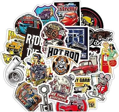 50pcs hot rod classic car design autocollants en vinyle imperméables pour ordinateurs. Faites des économies sans sacrifier la qualité sur DIAYTAR COTE D'IVOIRE, votre boutique en ligne discount ultime. Découvrez notre sélection soigneusement choisie de produits dans divers domaines, allant de l'informatique à la mode, et bénéficiez de prix imbattables. Faites-vous plaisir tout en respectant votre budget chez nous.