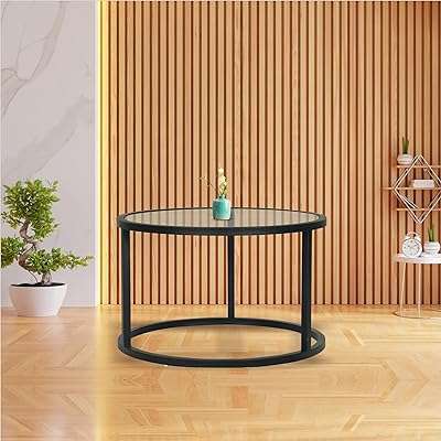 R agid table basse ronde en vitrail marron table centrale simple et moderne pour salon. À la recherche de bons plans ? Rendez-vous sur DIAYTAR COTE D'IVOIRE, votre partenaire en ligne pour des produits discount de qualité. Parcourez notre large éventail de produits, allant de l'électroménager de pointe à la mode tendance, et profitez d'économies incroyables tout en apportant une touche de style à votre vie quotidienne.