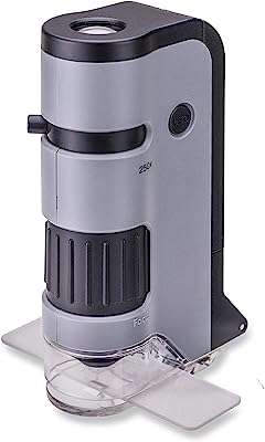 Microscope de poche éclairé par led carson 100 250x avec clip adaptateur. Ne cherchez plus, DIAYTAR COTE D'IVOIRE  est la boutique en ligne qu'il vous faut ! Explorez notre large assortiment de produits discount allant des articles pour la maison à l'électroménager, en passant par l'informatique, la mode et les gadgets. Profitez de notre plateforme conviviale pour trouver les meilleures affaires et économiser sans effort.