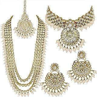 Aheli indian bridal kundan collier long de mariée en perles avec ensemble. DIAYTAR COTE D'IVOIRE  est votre partenaire de confiance pour des achats en ligne à prix réduits. Explorez notre site pour trouver tout ce dont vous avez besoin, des appareils électroménagers de renom aux gadgets étonnants, et profitez de nos offres exclusives pour réaliser des économies incroyables.