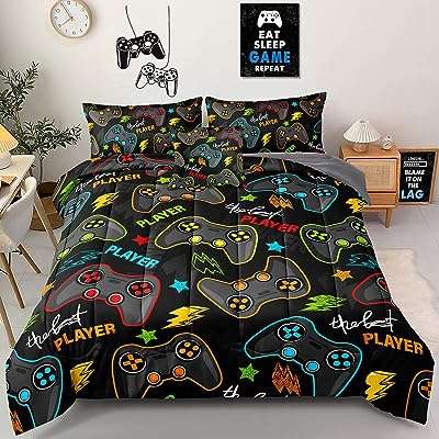 Home parure de lit 6 pièces queen size pour garçons. DIAYTAR COTE D'IVOIRE  - La boutique en ligne où qualité et discount se rencontrent. Parcourez notre vaste catalogue et trouvez tout ce dont vous avez besoin, de l'électroménager moderne à la dernière mode tendance. Ne sacrifiez pas votre budget pour obtenir des produits de qualité !