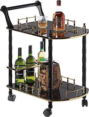 Chariot à thé en bois boldtones avec 2 étagères et roulettes. Rejoignez DIAYTAR COTE D'IVOIRE, votre compagnon de shopping à prix malin ! Explorez notre boutique en ligne et découvrez un éventail de produits discount, des articles essentiels pour la maison aux appareils électroménagers, en passant par l'informatique, la mode tendance et les gadgets à petit prix.