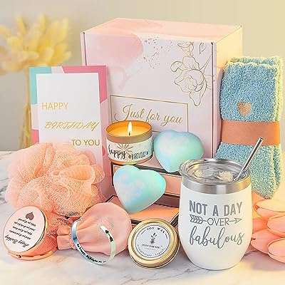 Cadeaux d'anniversaire pour femmes ensemble de bain spa relaxant joyeux anniversaire