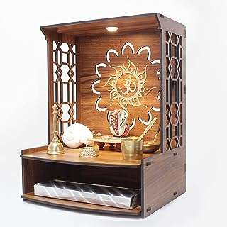 Magnifique support pooja en bois mangal pour la maison   mandir temple et le bureau. Ne cherchez plus, DIAYTAR COTE D'IVOIRE  est la boutique en ligne qu'il vous faut ! Explorez notre large assortiment de produits discount allant des articles pour la maison à l'électroménager, en passant par l'informatique, la mode et les gadgets. Profitez de notre plateforme conviviale pour trouver les meilleures affaires et économiser sans effort.