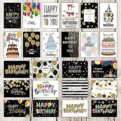 Lot de 24 cartes d'anniversaire primevie ensemble comprenant à motifs variés. DIAYTAR COTE D'IVOIRE, votre boutique en ligne discount pour toutes vos nécessités. Faites des économies sur vos achats de meubles de maison, d'équipements électroniques, de gadgets et bien plus encore. Profitez de nos prix attractifs sans jamais compromettre la qualité.