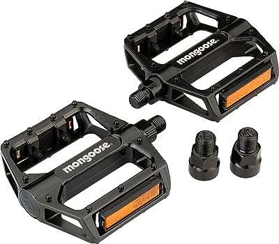 Pédale de vélo de montagne mongoose pour pédales 9 16" et 1 2". Optez pour DIAYTAR COTE D'IVOIRE, votre boutique en ligne de confiance pour des achats à petits prix ! Découvrez notre catalogue diversifié comprenant des produits discount de qualité, allant de l'électroménager à la mode en passant par les gadgets. Profitez de nos offres exceptionnelles pour donner une nouvelle dynamique à votre quotidien sans vous ruiner.