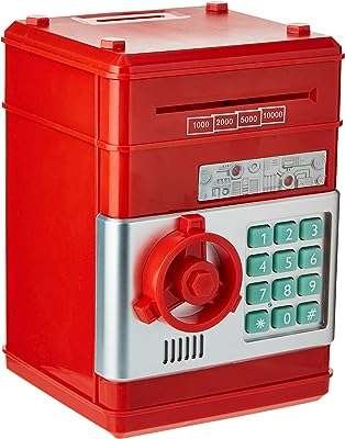 Petite tirelire électronique pour enfants rouge. DIAYTAR COTE D'IVOIRE  - Votre destination en ligne pour des achats malins. Explorez notre catalogue diversifié de produits discount, des indispensables du quotidien aux dernières tendances. Faites des économies tout en vous garantissant la satisfaction grâce à nos offres attractives et notre engagement envers un rapport qualité-prix exceptionnel.