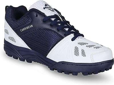 Chaussures de cricket des caraïbes pour hommes taille 5 uk (blanc bleu). DIAYTAR COTE D'IVOIRE, le site qui rend le shopping abordable pour tous ! Découvrez des offres incroyables sur une variété de produits essentiels, de la maison aux dernières tendances mode, en passant par l'électroménager et l'informatique. Ne manquez pas nos offres limitées et économisez gros sur vos achats en ligne !