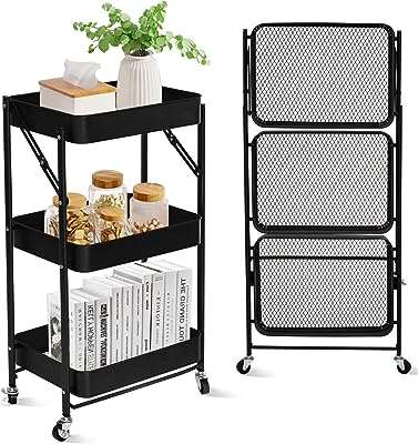 Organisateur de chariot pliable en métal à 3 niveaux sky touch 46. DIAYTAR COTE D'IVOIRE  vous offre des produits discount exceptionnels, sans compromis sur la qualité. Parcourez notre sélection variée comprenant des appareils électroménagers fiables, des gadgets innovants et des tendances mode à des prix défiant toute concurrence.