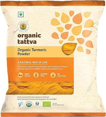 Poudre haldi de curcuma tattva bio 200g végétalienne sans gluten et additifs. DIAYTAR COTE D'IVOIRE  - La boutique en ligne qui vous offre des prix imbattables sur une large gamme de produits discount. Ajoutez du style à votre maison avec nos articles de décoration, simplifiez votre quotidien avec des électroménagers modernes, restez connecté avec nos gadgets technologiques et adoptez les dernières tendances de la mode sans vous ruiner. Faites de bonnes affaires à chaque achat chez nous !