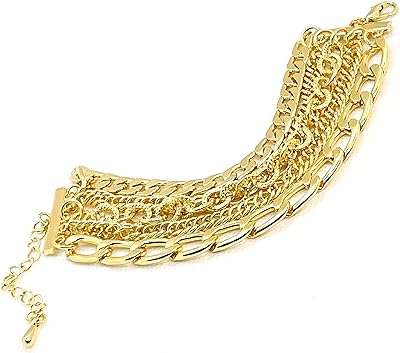 Bracelet tendance à 5 maillons en or style années 90 pour femme. Vous recherchez des produits de qualité à prix imbattable pour améliorer votre quotidien ? DIAYTAR COTE D'IVOIRE  est votre solution discount pour tous vos besoins maison et bien-être. Des articles de bricolage aux accessoires de beauté, en passant par le linge de maison, notre catalogue répondra à toutes vos attentes sans pour autant peser sur votre porte-monnaie.