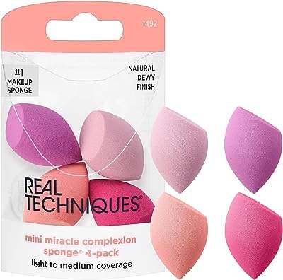 Éponges miracle complexion de real techniques paquet de 4 petite quantité. DIAYTAR COTE D'IVOIRE  - le secret des bonnes affaires en ligne. Simplifiez vos achats et réalisez des économies substantielles grâce à notre sélection éclectique comprenant des articles pour votre maison, des gadgets high-tech, des produits informatiques et des vêtements branchés, tous à des prix imbattables.