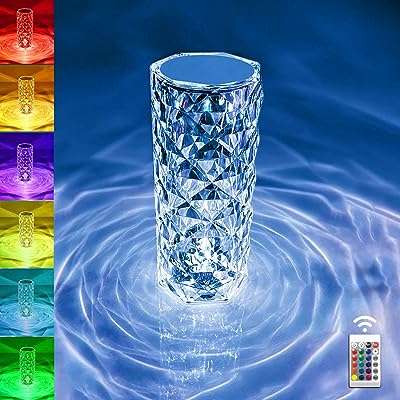 Ivjun lampe de table en cristal rose 16 couleurs changeantes lampe tactile rvb avec télécommande. DIAYTAR COTE D'IVOIRE  - la boutique en ligne par excellence pour des achats malins. Explorez notre gamme complète de produits discount, allant des indispensables pour la maison à la dernière technologie, sans oublier les dernières tendances mode. Économisez gros en achetant intelligemment avec nous.