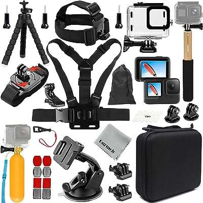 Kit d'accessoires gurmoir avec boîtier étanche pour gopro hero 11 hero 10 hero