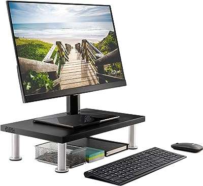 Le support de moniteur d'ordinateur en bambou massif office prend en charge. DIAYTAR COTE D'IVOIRE  est la solution idéale pour les amateurs de bonnes affaires. Notre boutique en ligne propose une gamme complète de produits discount, allant des articles pour la maison à l'informatique, en passant par l'électroménager et la mode. Faites des économies sur vos achats tout en bénéficiant de produits de qualité chez DIAYTAR COTE D'IVOIRE .