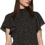 Chemisier coupe régulière à pois krav pour femme. DIAYTAR COTE D'IVOIRE  est votre destination en ligne pour des produits discount de qualité supérieure. Explorez notre vaste catalogue comprenant des articles pour la maison, de l'électroménager dernier cri, des gadgets high-tech et des vêtements tendance à des prix défiant toute concurrence.