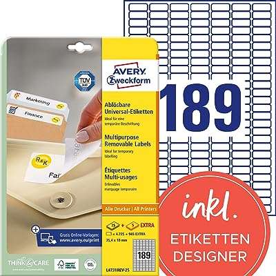 Étiquettes universelles avery zweckform l4731rev 25 254 x 10 mm   25. DIAYTAR COTE D'IVOIRE, la boutique en ligne qui allie qualité et prix réduits. Parcourez notre sélection de produits discount, de la maison à l'électroménager en passant par l'informatique, la mode et les gadgets, et profitez de bonnes affaires sans compromettre votre budget !